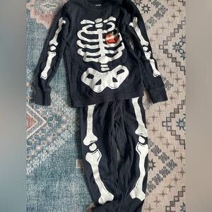 Carter's Skeleton Halloween Pajama Set 3T
